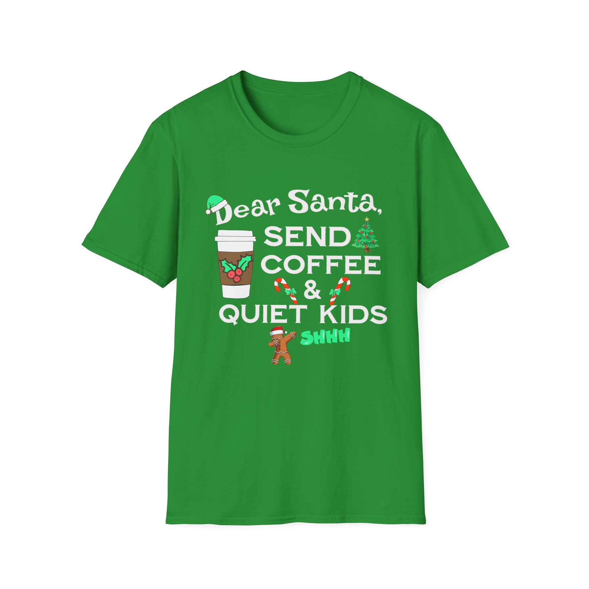 Dear Santa Send Coffee Short Sleeve Tee
